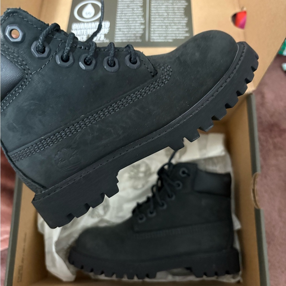 Timberland Kids Black Boots